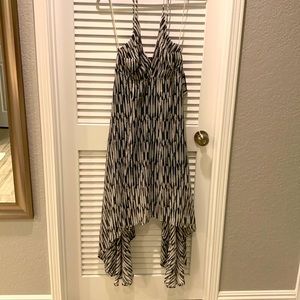 Strappy black, tan and gold size 2 dress